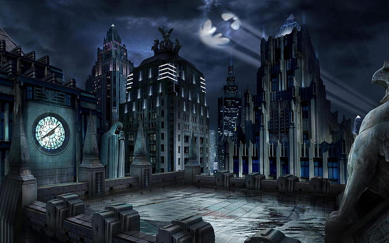 Gotham City-Urban Landscape, HD wallpaper | Peakpx