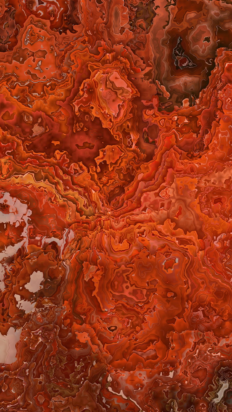 Marbled 27, burnt orange, textured, HD phone wallpaper