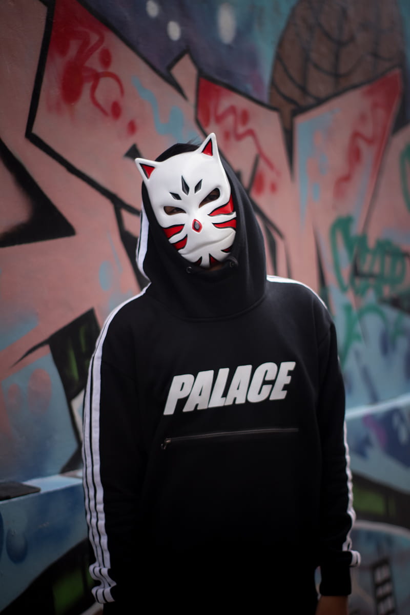 man, mask, hood, hoodie, anonymous, HD phone wallpaper