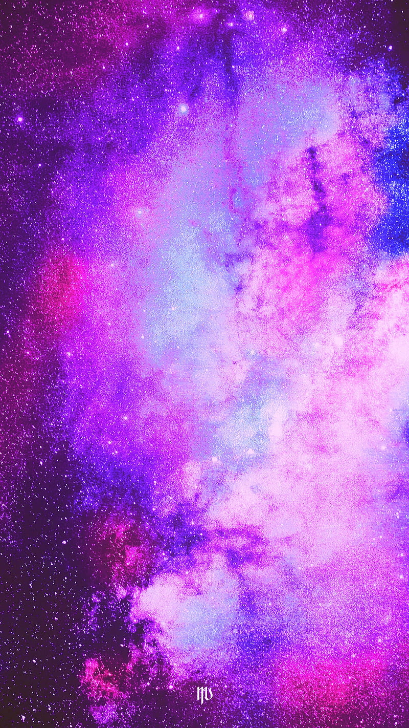 Pink Galaxy, Mikel, aesthetic, astronaut, beauty, blue, chill, colorful, dark, glitch, glow, light, neon, new, night, planet, pop, purple, space, stars, surreal, vaporwave, visual, world, HD phone wallpaper