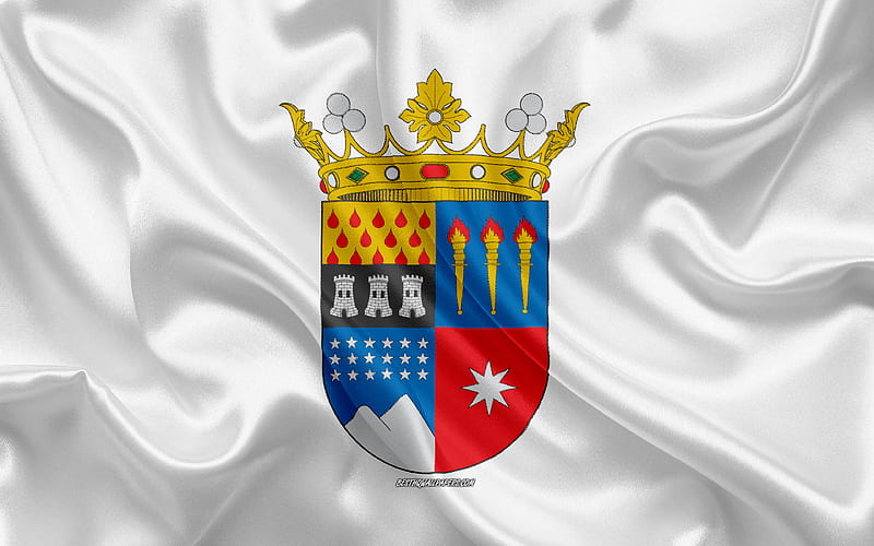 Flag of Nuble Region silk flag, Chilean Administrative Region, silk texture, Nuble Region, Chile, South America, Nuble flag, HD wallpaper