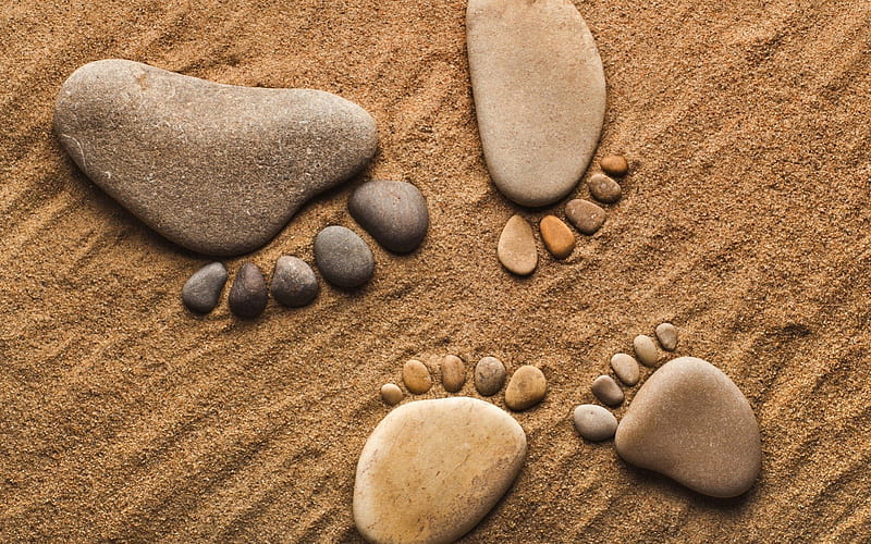 *** Stone feet ***, sand, abstract, stone, feet, HD wallpaper *** Stone feet ***, sand, abstract, stone, feet, HD wallpaper