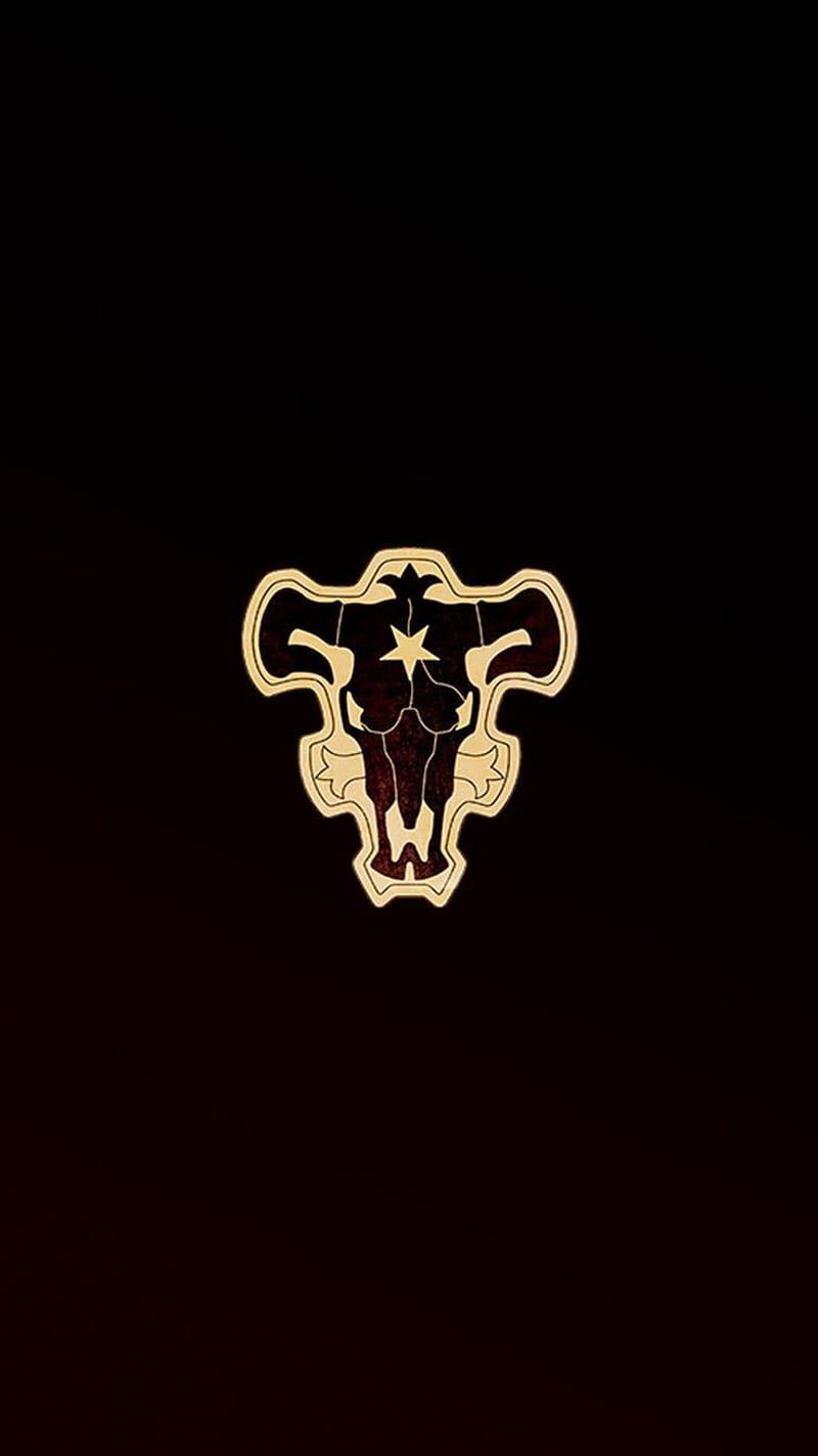 Black clover, logo, bull, anime, blackbull, HD phone wallpaper