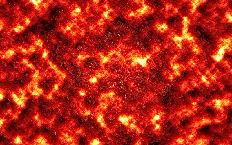 burning lava, close-up, lava texture, red-hot lava, black background, lava, HD wallpaper