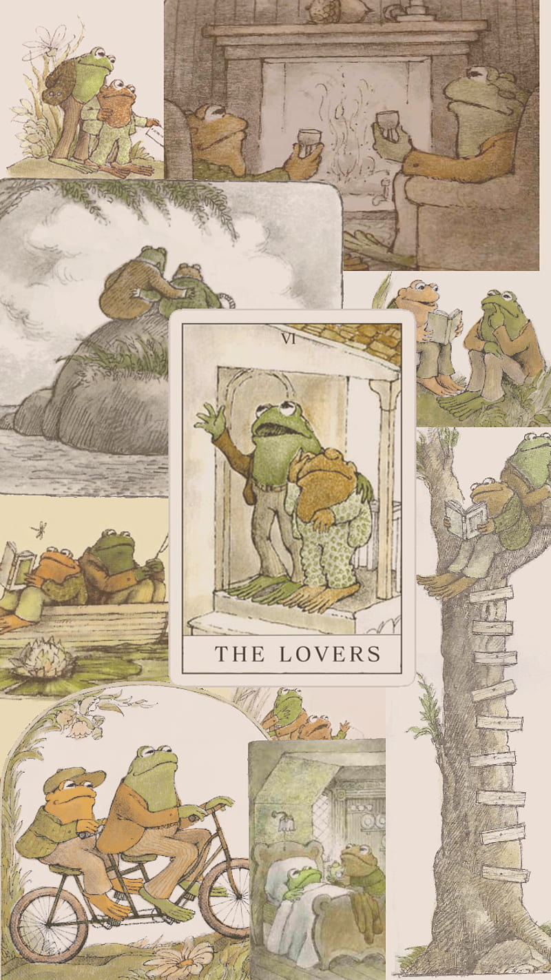 Frog and Toad, aesthetic, HD phone wallpaper