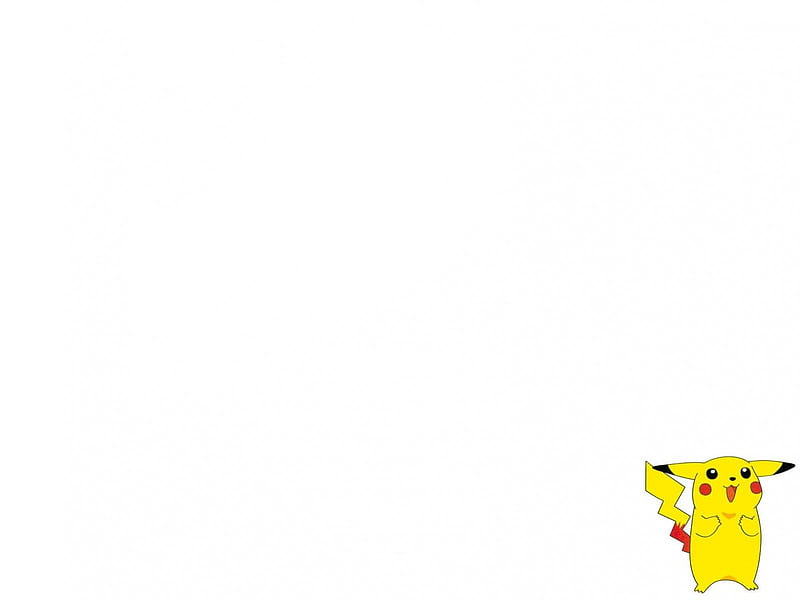 Small Pikachu in Corner, corner, pokemon, pikachu, HD wallpaper