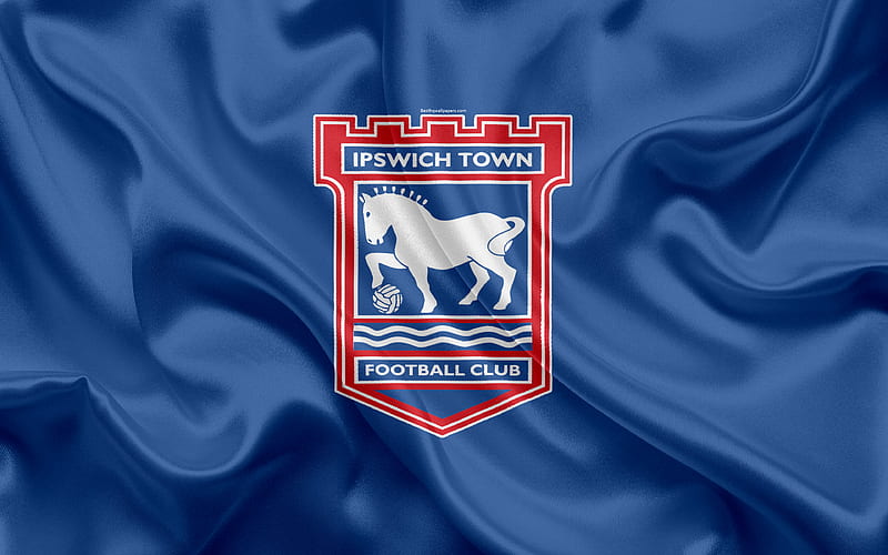 Ipswich Town FC, silk flag, emblem, logo Ipswich, UK, English football club, HD wallpaper | Peakpx
