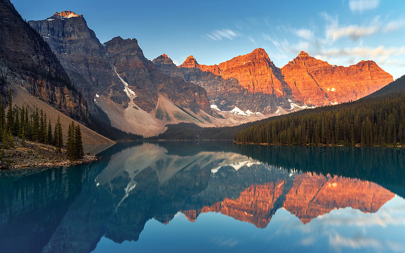 Banff National Park Moraine Lake Sunrise Canada, HD wallpaper
