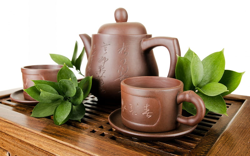 Tea Set, teapot, japanese, life, cup, tea, asia, set, HD wallpaper
