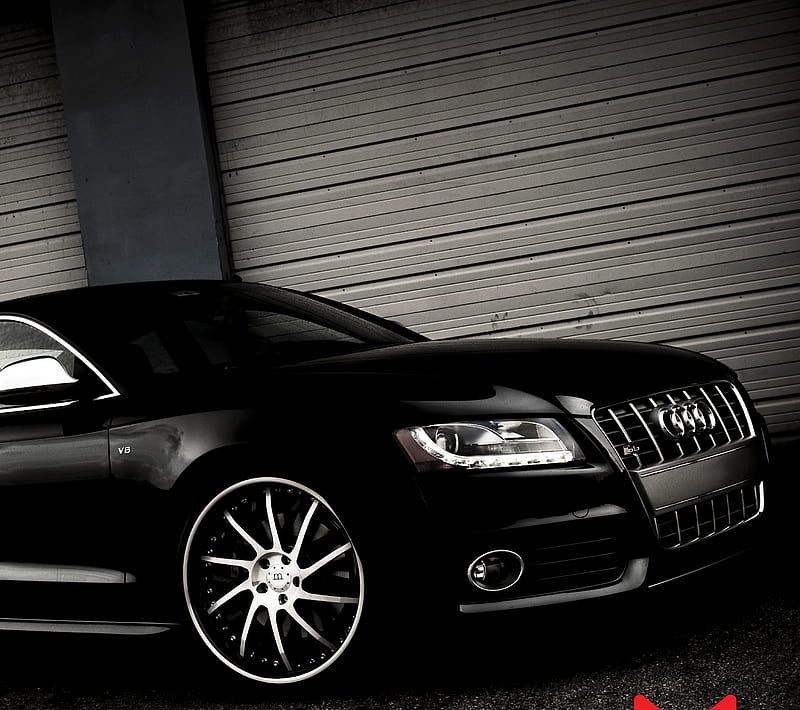 Audi S5, black, car, dark, eye, face, HD wallpaper