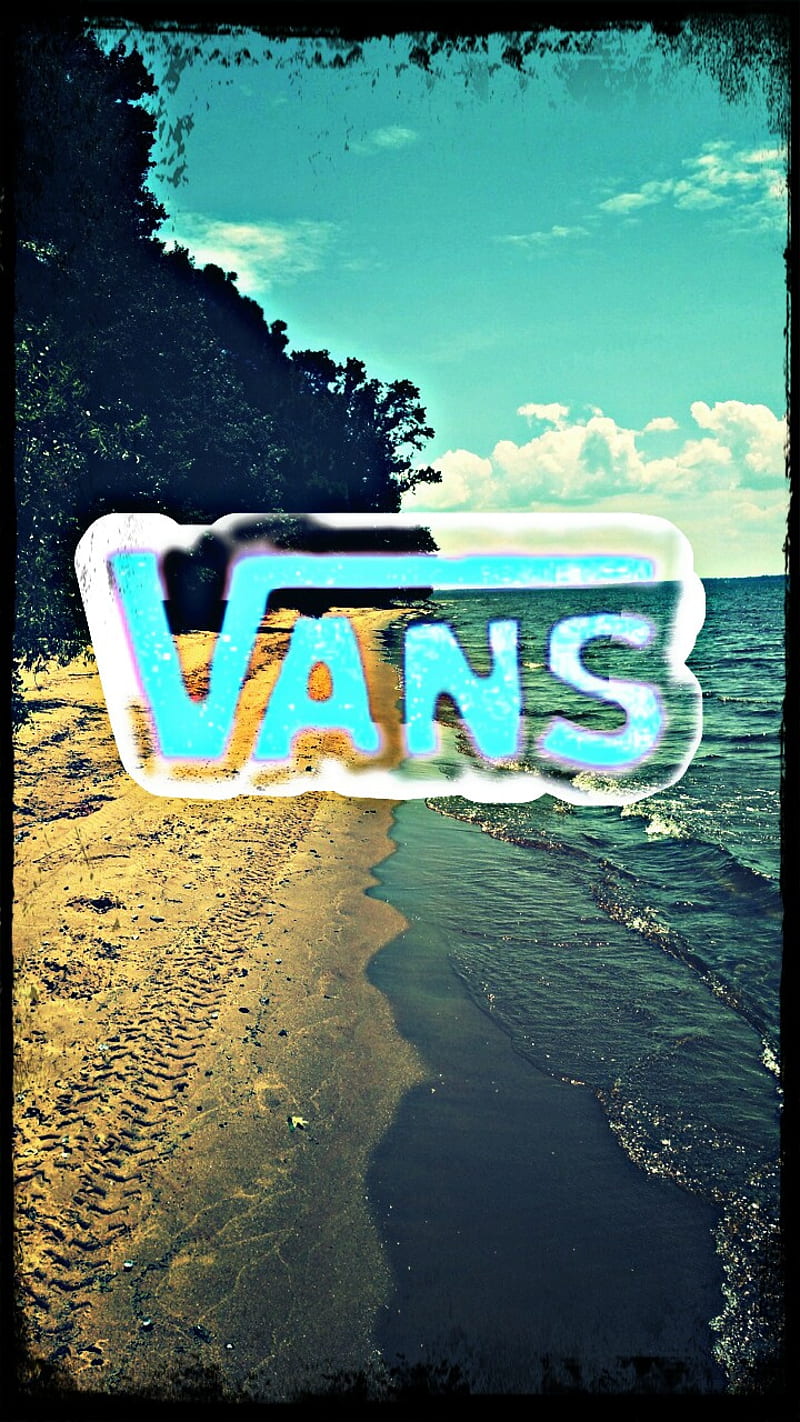 Vans, beach, logo, HD phone wallpaper