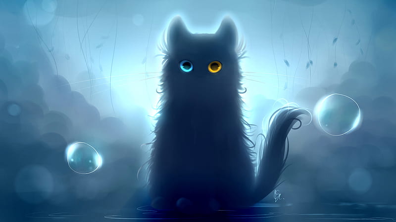 Download Cat, Blue Sky, Anime. Royalty-Free Stock Illustration Image -  Pixabay