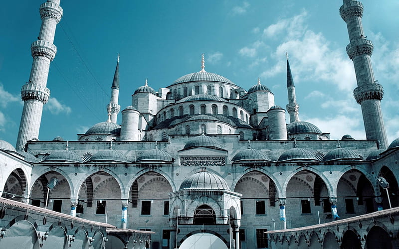 hagia sophia mosque istanbul-travel landscape, HD wallpaper