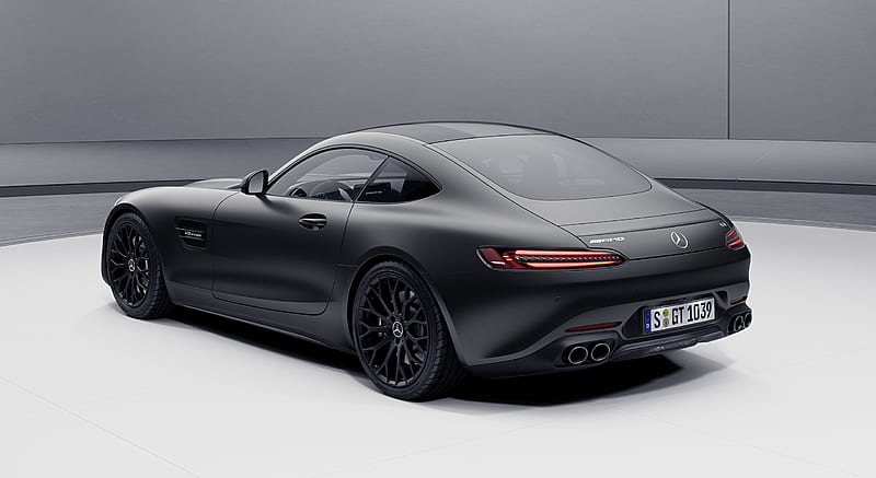 2021 Mercedes-AMG GT Coupe and Roadster Coupe Night Package (Color: Designo Graphite Grey Magno) - Rear Three-Quarter , car, HD wallpaper