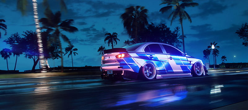 Nfs Heat Mitsubishi Lancer , need-for-speed-heat, need-for-speed, games, artstation, HD wallpaper