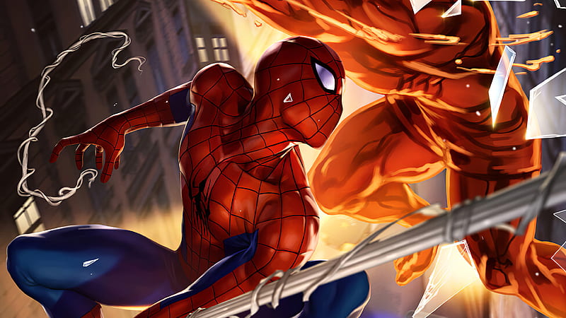 Spiderman Hurry, spiderman, superheroes, artist, artwork, digital-art, artstation, HD wallpaper