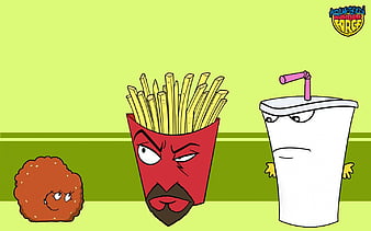 Download Aqua Teen Hunger Force Animated Series Main Characters Wallpaper   Wallpaperscom