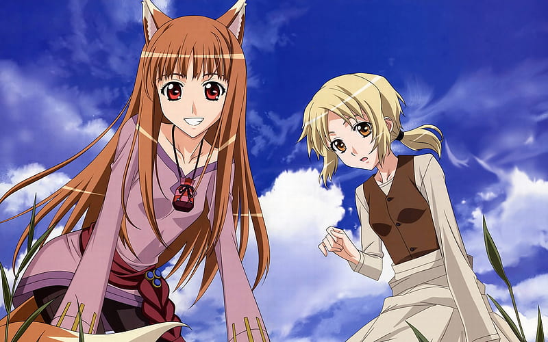 Holo and Nora Ardent, nora ardent, holo, horo, spice and wolf, HD wallpaper