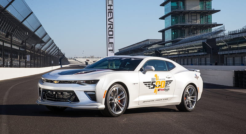 2016 Chevrolet Camaro SS Indy 500 Pace Car (2017 50th Anniversary Special Edition) - Front, HD wallpaper