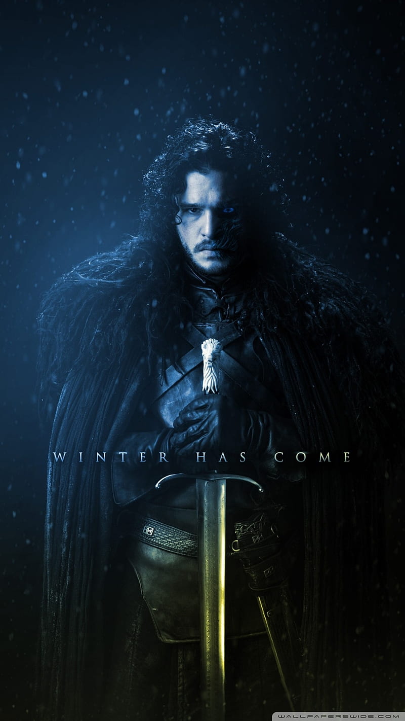 Game of Thrones, movie, stark, tv serial, winter, winter is coming, HD phone wallpaper