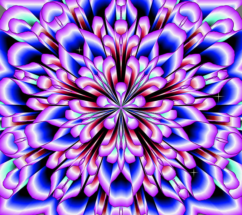 Mandala Ruffle 10, abstract, HD wallpaper