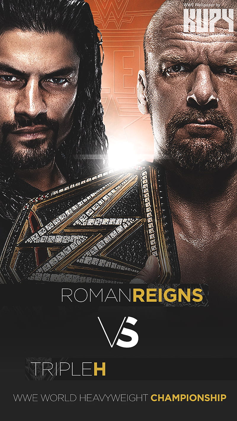 Triple H VS Reigns, roman reigns, triple h, wwe, HD phone wallpaper
