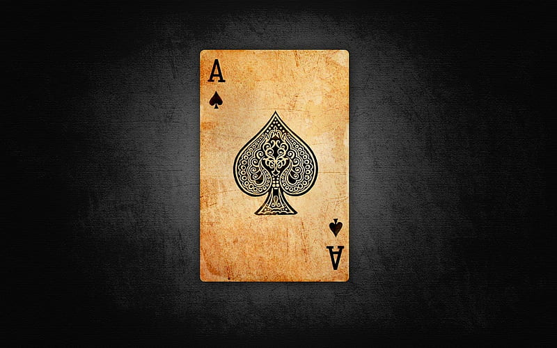 Black playing card, art, best, black, card, cards, game, magic, HD wallpaper