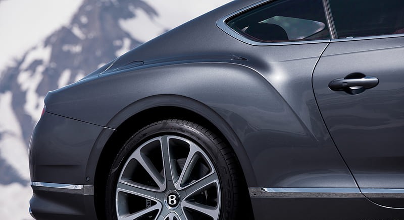 2018 Bentley Continental GT (Color: Tungsten) - Detail , car, HD wallpaper