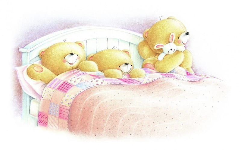 Good Night!, cute, toy, good night, teddy bear, pink, card, HD wallpaper |  Peakpx