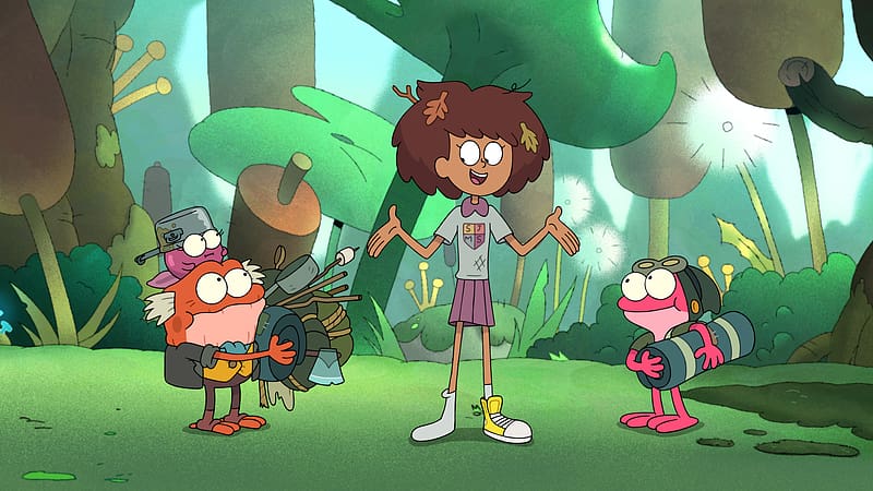 Tv Show, Amphibia (Tv Show), Anne Boonchuy, Sprig Plantar, Amphibia, Hop Pop Plantar, Polly Plantar, HD wallpaper