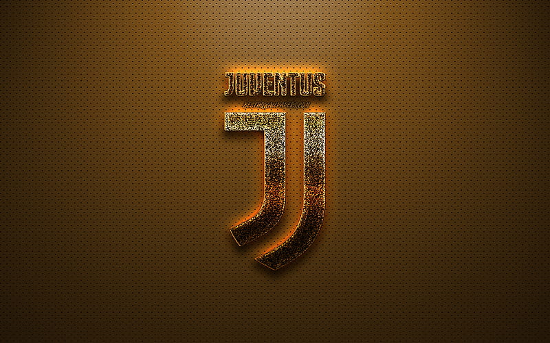 Juventus FC, Italian football club, Turin, Italy, Juventus gold glitter logo, emblem, Serie A, Juventus logo, golden background, HD wallpaper