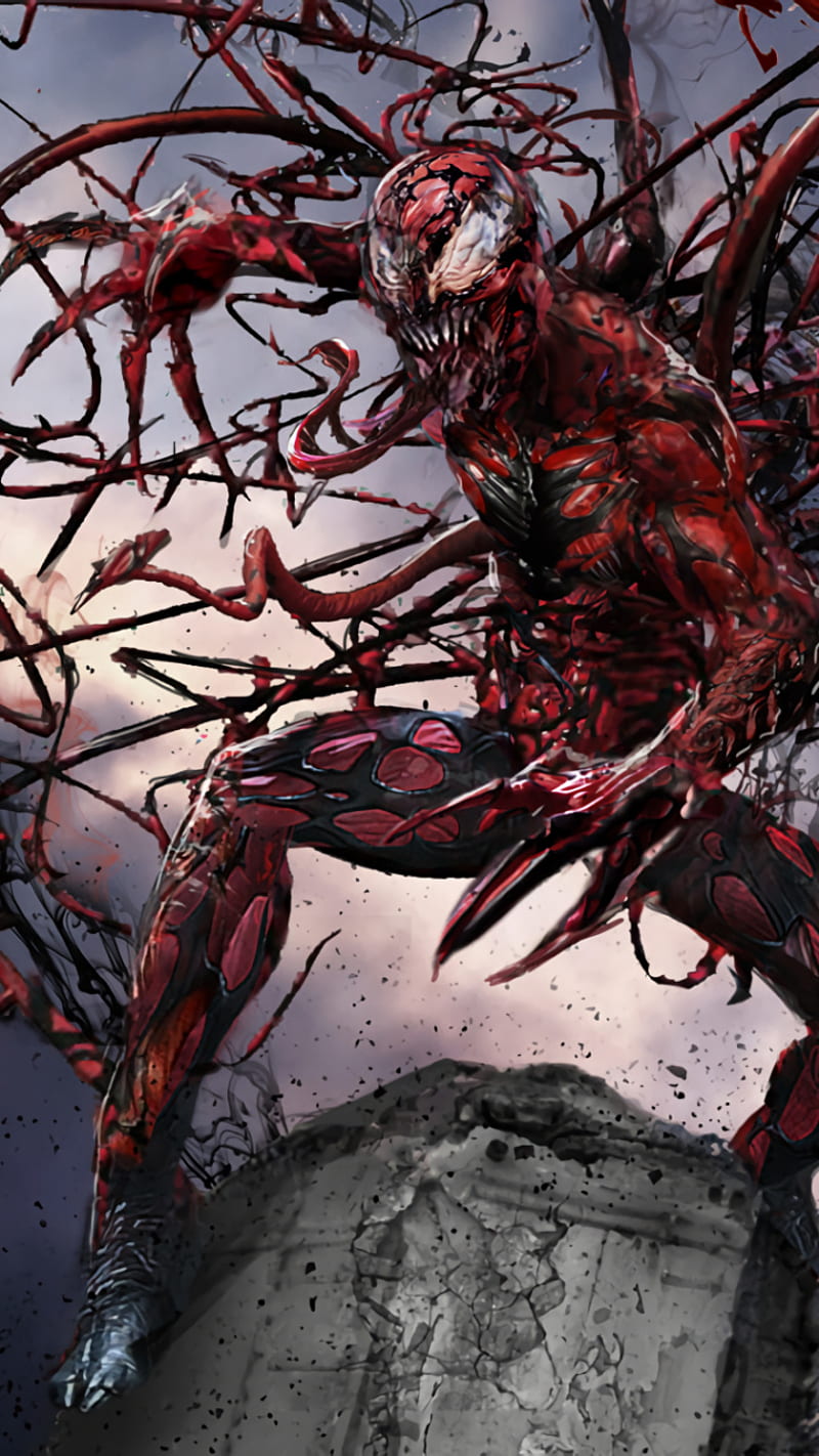 Carnage, marvel, comics, comic, venom, venom 2 carnage, woody hearlson, woody hearlson carnage, carnage, HD phone wallpaper
