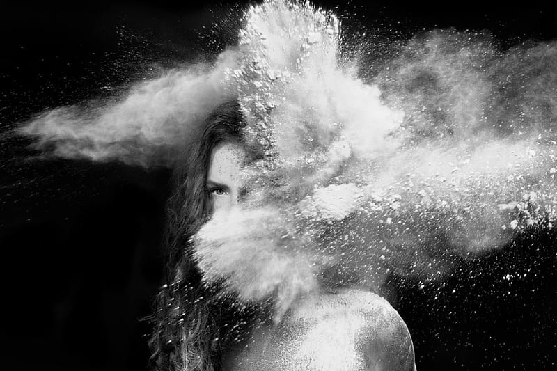 Spectacular * makeup, make up, powder, graphy, bw, girl, creative ...