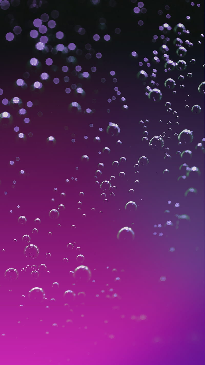 Bubble Party, drops, bubbles, pink, purple, gradient, HD phone ...