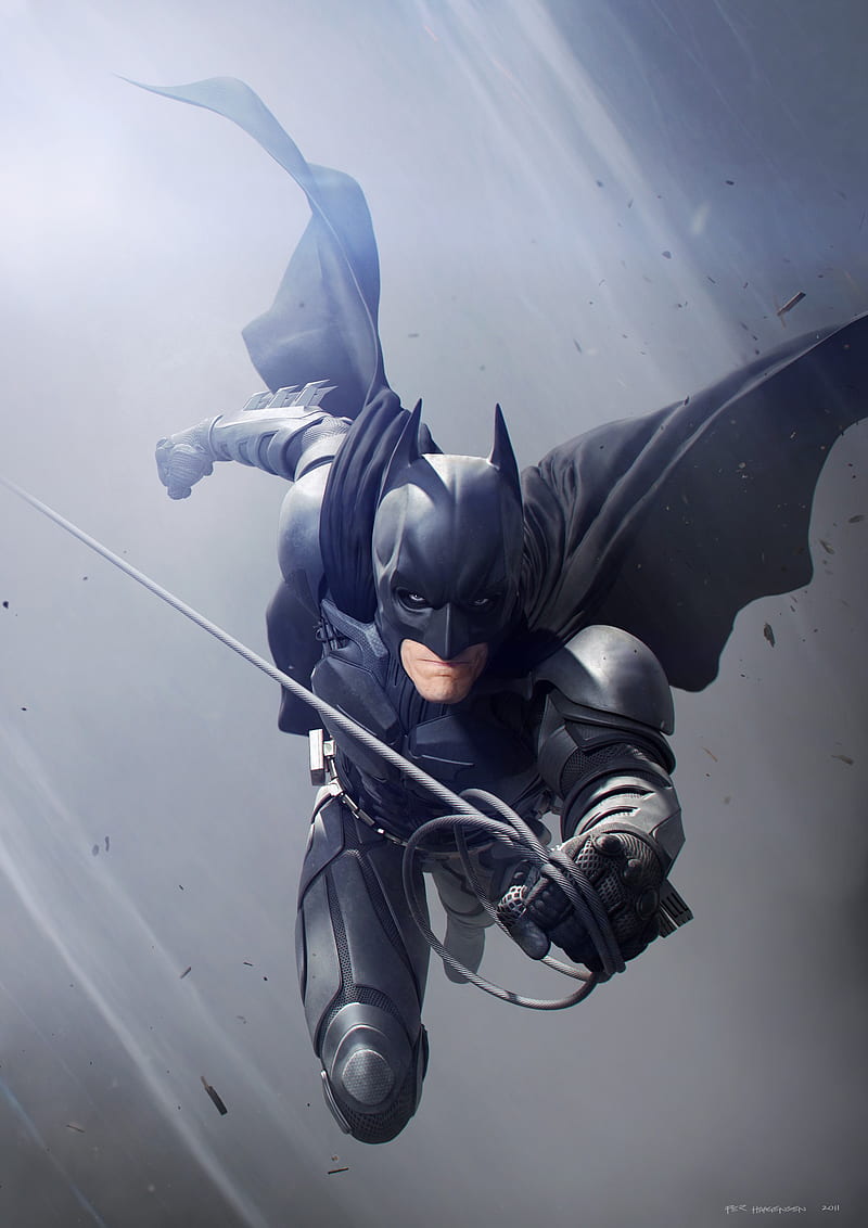 3D, Batman, The Dark Knight Rises, superhero, mask, costumes, digital art, HD phone wallpaper