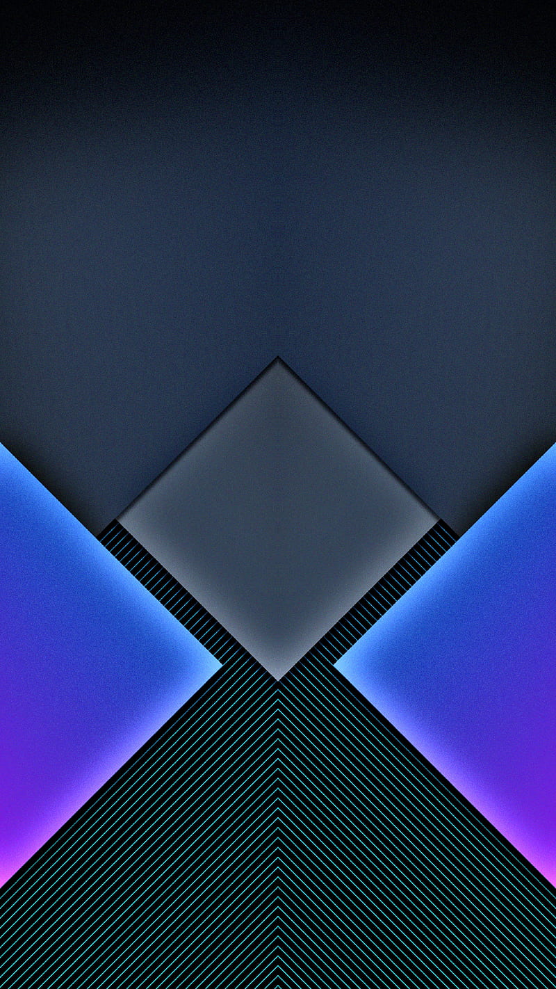 Material design 067, 3d, abstract, android, blue, geometry, material design, modern, new, HD phone wallpaper