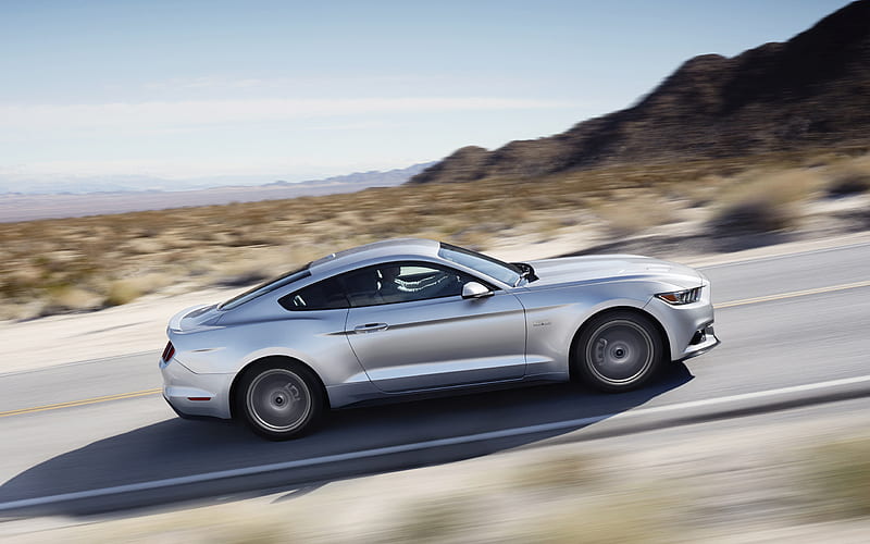 2015 Ford Mustang GT, 6th Gen, Coupe, V8, car, HD wallpaper
