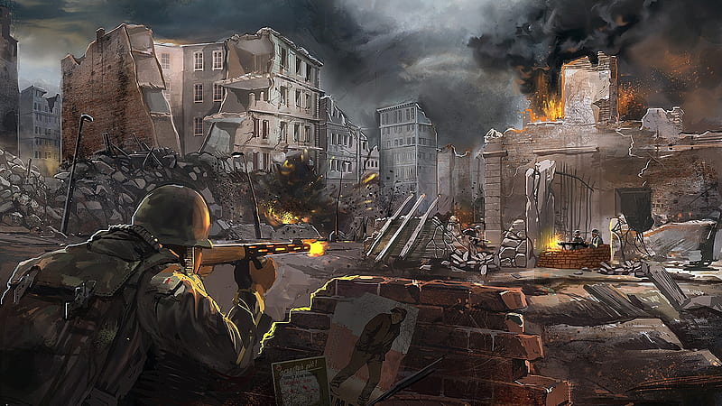 Assault Rifle Battle Call Of Duty, HD wallpaper