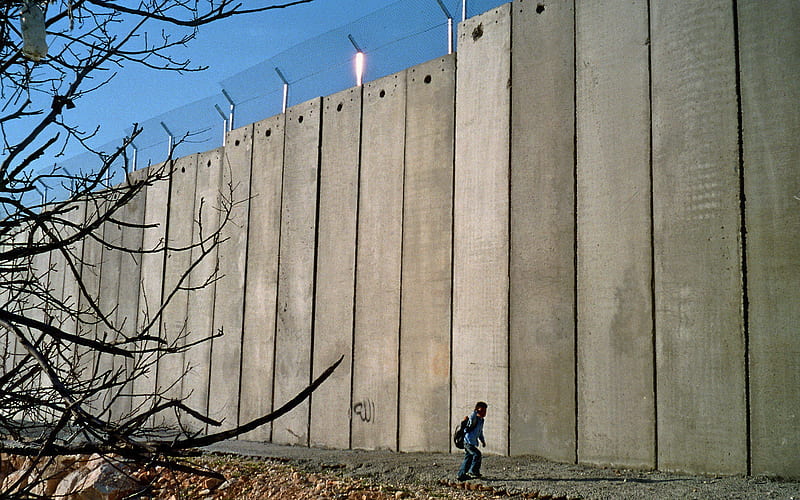 a big wall, guerra, sadness, gaza, bombing, politique skz, wall, very sad, palestine, israel, waiting peace, graphy, separation, not cool, sad, child, HD wallpaper