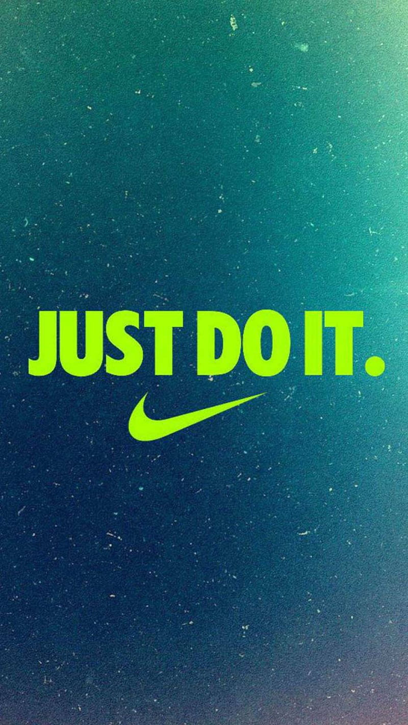 Lime green Nike jdi, sayings, up, one, HD phone wallpaper