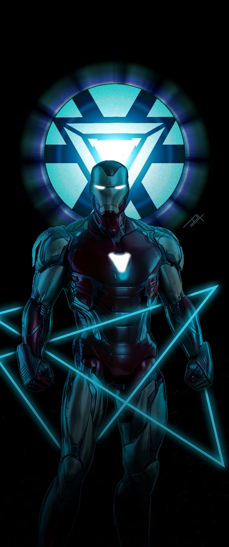 Iron Man, glow, HD phone wallpaper | Peakpx