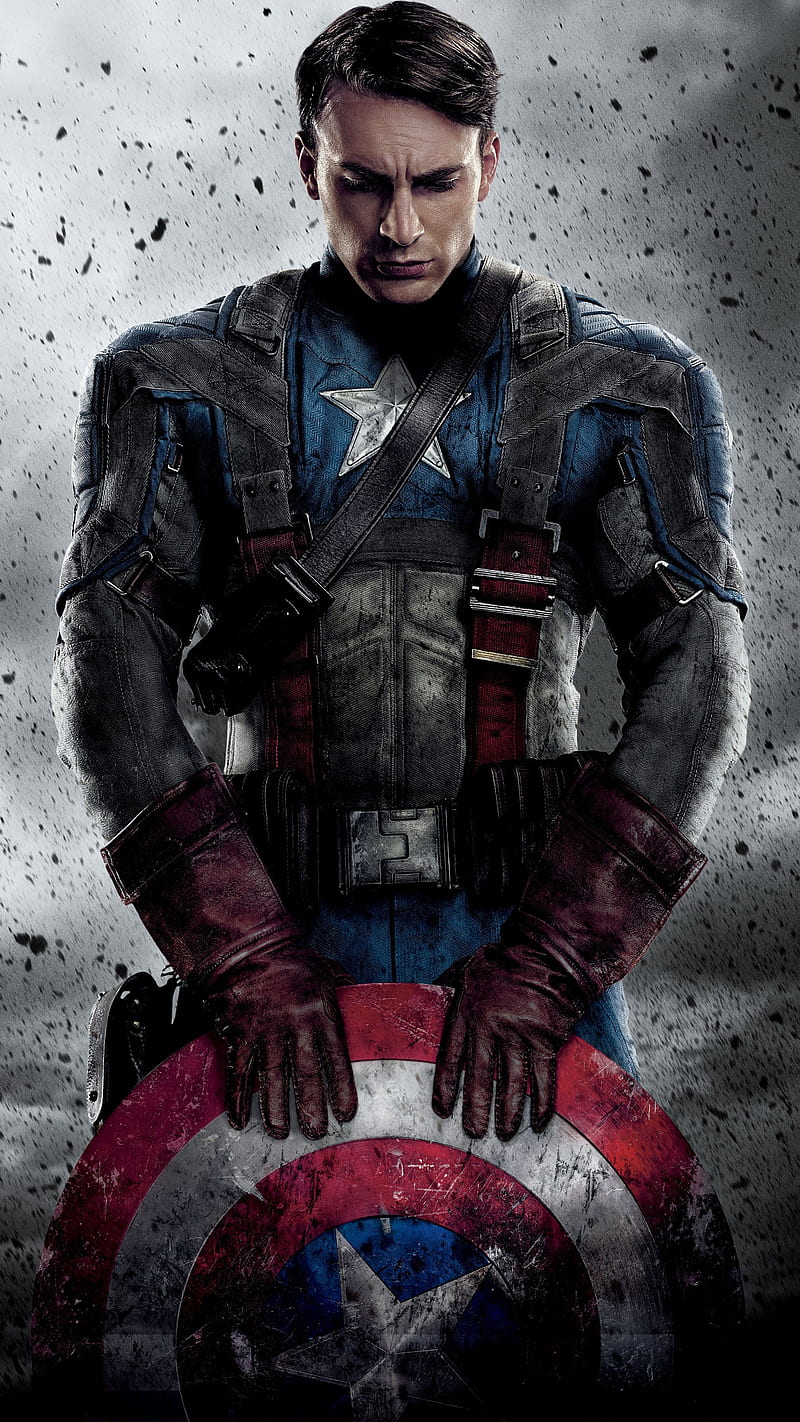 Captain America with the Shield, the first avenger, captain america, chris  evans, HD phone wallpaper | Peakpx