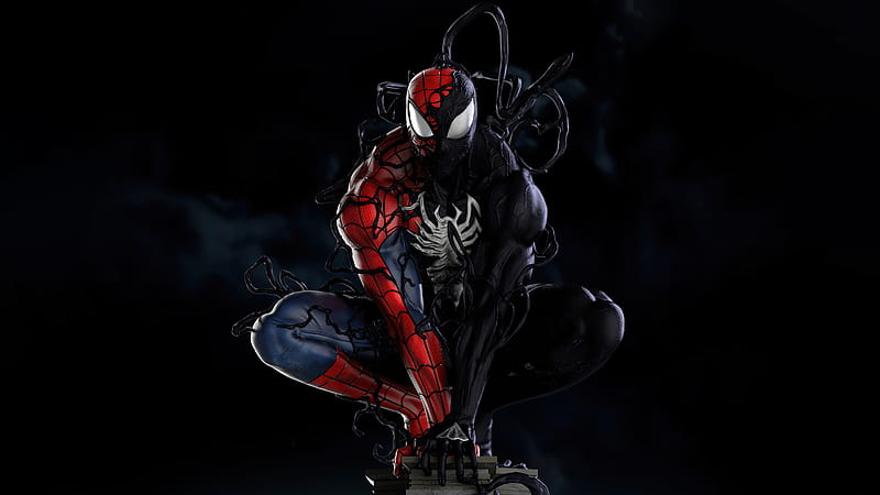 Spiderman Symbiote Transformation , spiderman, superheroes, artist, artwork, digital-art, artstation, HD wallpaper