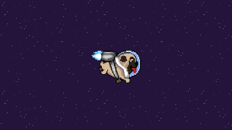 Pug Dog Minimalism, dog, minimalism, artist, HD wallpaper