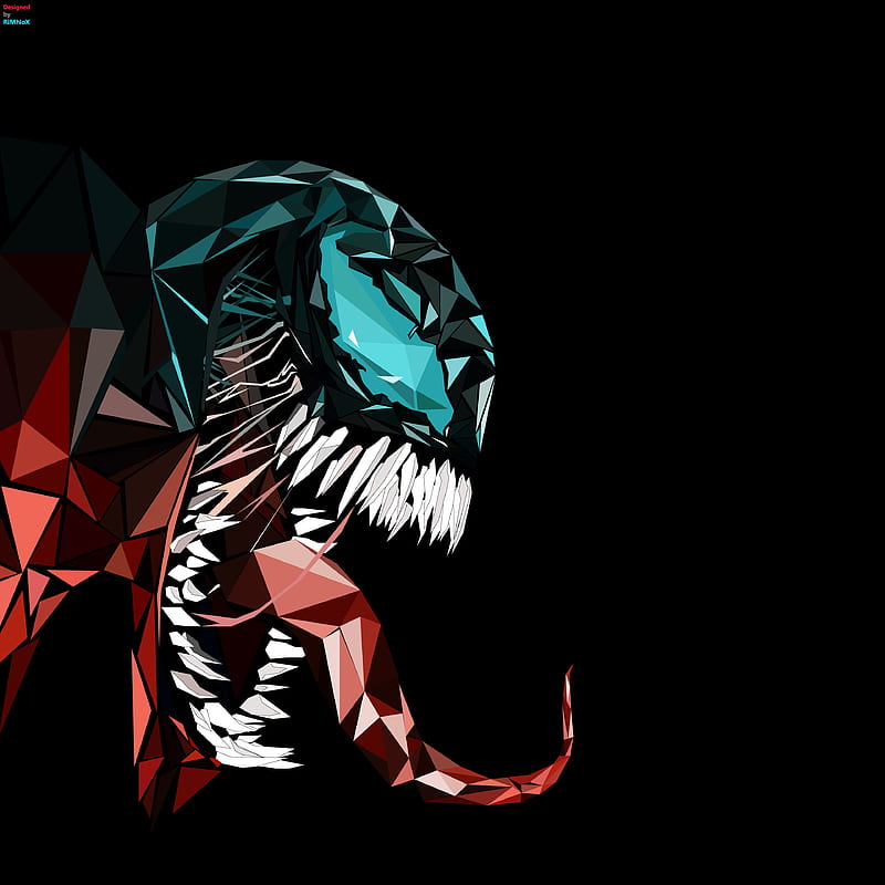 Venom Abstract , venom, superheroes, behance, digital-art, artwork, HD phone wallpaper