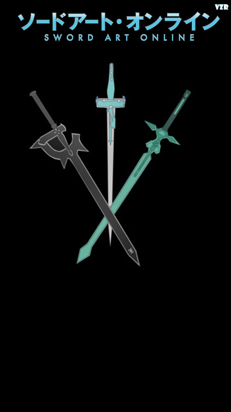 SWORDS, art, asuna, kirito, online, sao, sword, HD phone wallpaper