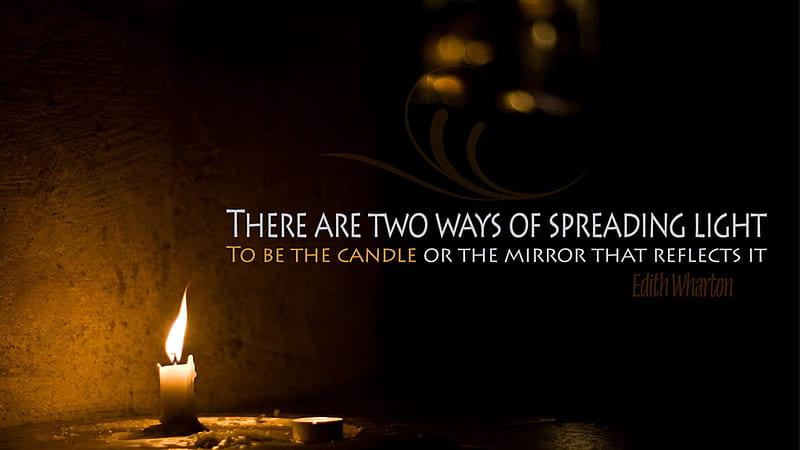 There Are Two Ways Of Spreading Light Motivational, HD wallpaper