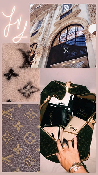 About . See more about, aesthetic and background, Louis Vuitton Collage, HD  phone wallpaper