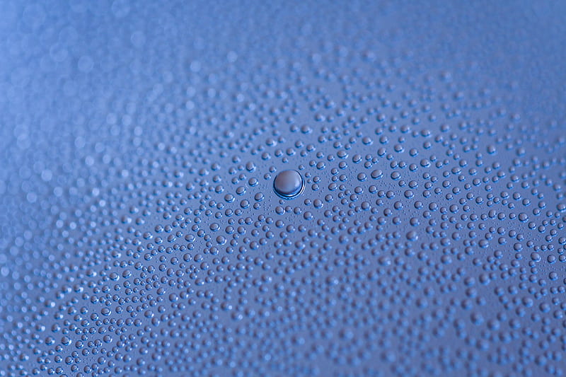 drops, bubbles, moisture, surface, macro, blur, HD wallpaper