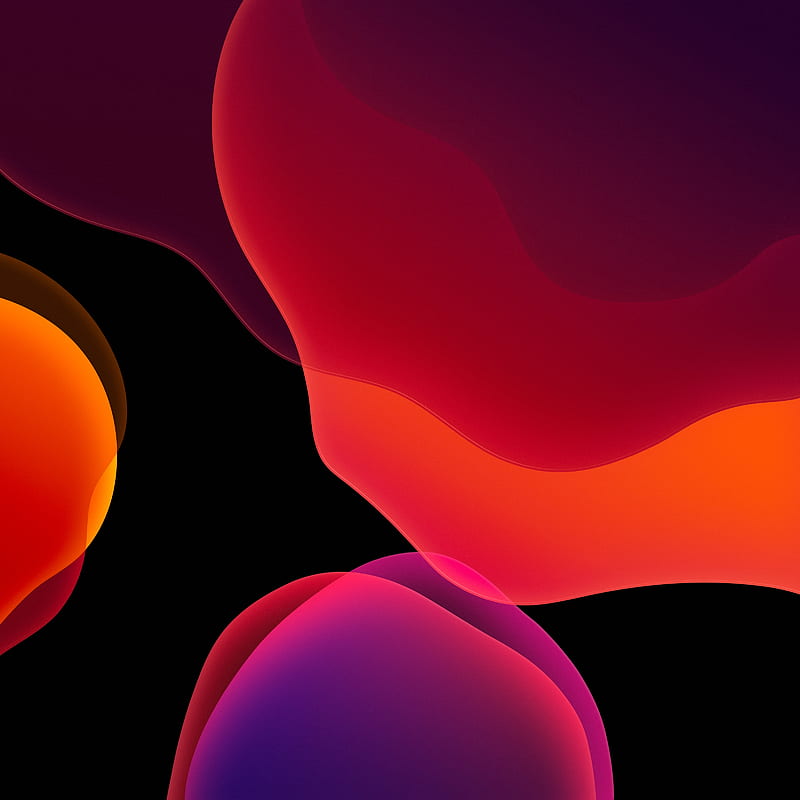 orange bubbles, overlap, Abstract, HD phone wallpaper